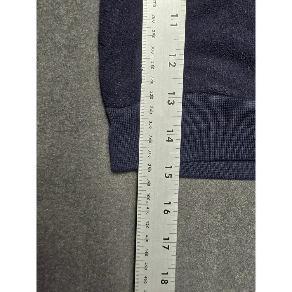Polo Ralph Lauren 1/4 Fleece Pullover Youth Size 3T Pockets USA Flag Logo‎ Blue